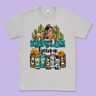Shoulda Been A Cowgirl Classic Tee Designed By Oliviacreatesart