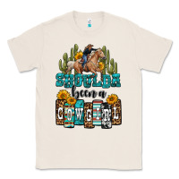 Natural shoulda been a cowgirl Classic Tee - OliviaCreatesArt