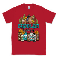 Red shoulda been a cowgirl Classic Tee - OliviaCreatesArt