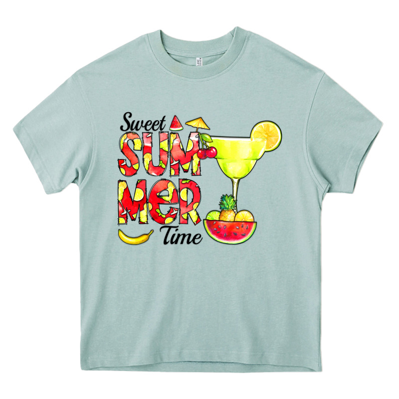 Sweet Summer Time Fruits Heavy Core Tee by CowCowDesign | Teevron