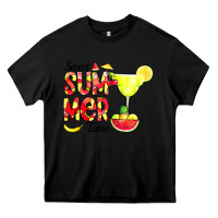 Black sweet summer time fruits Heavy Core Tee - CowCowDesign