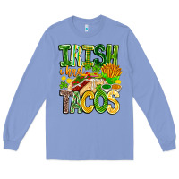 Colony Blue Irish i Had Tacos Long Sleeve Tee - CowhideDigitalArt