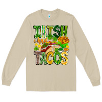 Mushroom Irish i Had Tacos Long Sleeve Tee - CowhideDigitalArt