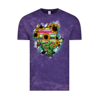 Cloud Purple Durango State Of Mexico Map Vintage Tee - RanaPortraitStore