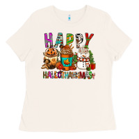 Bone Happy hallothankmas coffee cups Ladies Tee - FaDigitalArtStudio
