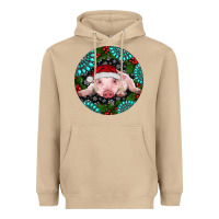 Mushroom Baby Pig Christmas Heavyweight Hoodie - RanaPortraitStore