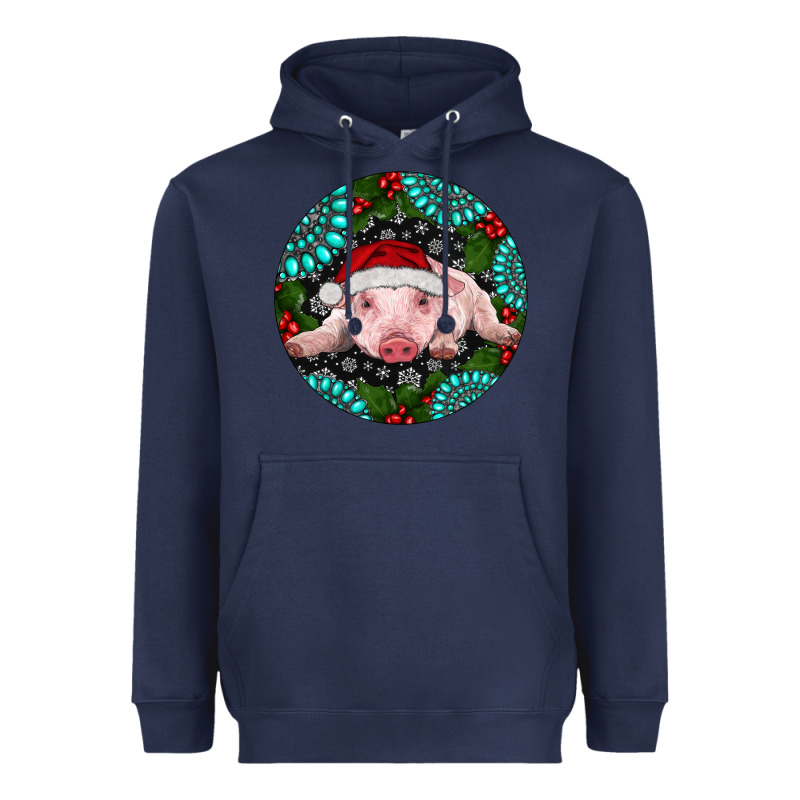 Baby Pig Christmas Heavyweight Hoodie by RanaPortraitStore | Teevron