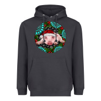 Smoke Baby Pig Christmas Heavyweight Hoodie - RanaPortraitStore