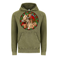 Vintage Olive Spanish Goat Christmas Vintage Hoodie - LillyAllenDesigns