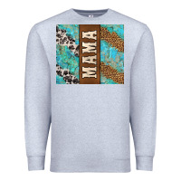 Heather Grey western mama Premium Sweatshirt - Jasminsmagicworld