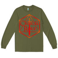 Army Green critical role Long Sleeve Tee - DesigneFamous
