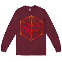 Burgundy critical role Long Sleeve Tee - DesigneFamous