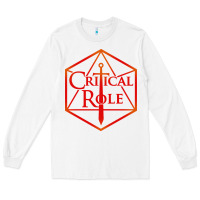 White critical role Long Sleeve Tee - DesigneFamous
