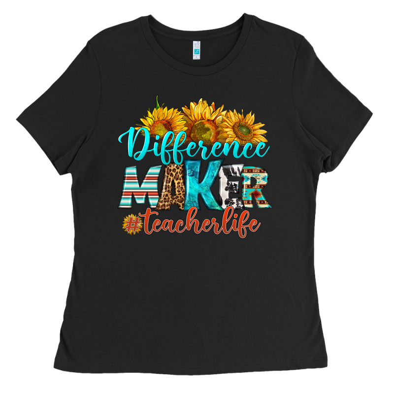Difference Maker Teacher Life Ladies Tee by BundleAndBundleShop | Teevron