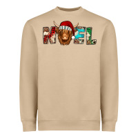 Mushroom noel long haired shaggy cow Heavyweight Sweatshirt - Jasminsmagicworld