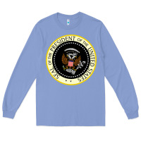 Colony Blue fake seal of the president of the united states Long Sleeve Tee - DesigneFamous