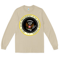 Mushroom fake seal of the president of the united states Long Sleeve Tee - DesigneFamous