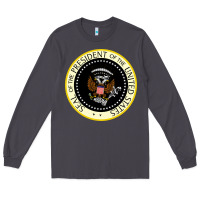 Smoke fake seal of the president of the united states Long Sleeve Tee - DesigneFamous