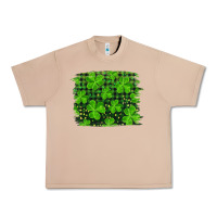 Burro st patrick's day shamrock and plaid distressed background Urban Heavy Tee - RanaPortraitStore