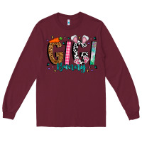 Burgundy gigi bunny Long Sleeve Tee - CowhideDigitalArt