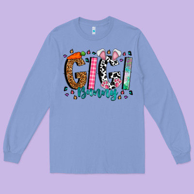 Gigi Bunny Long Sleeve Tee Designed By Cowhidedigitalart