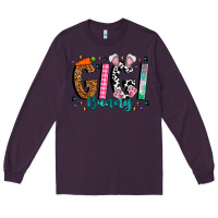Plum gigi bunny Long Sleeve Tee - CowhideDigitalArt