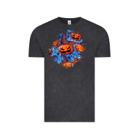 Vintage Black halloween pumpkin patch  5 Vintage Tee - BundleAndBundleShop