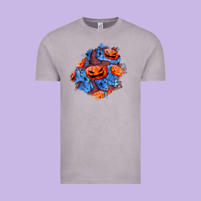 Halloween Pumpkin Patch  5 Vintage Tee Designed By Bundleandbundleshop