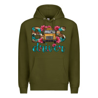 Army Green bus driver Premium Hoodie - Artiststas