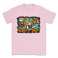 Bubblegum Pink sunflower cow olivia Classic Tee - OliviaCreatesArt