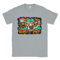 Heather Grey sunflower cow olivia Classic Tee - OliviaCreatesArt