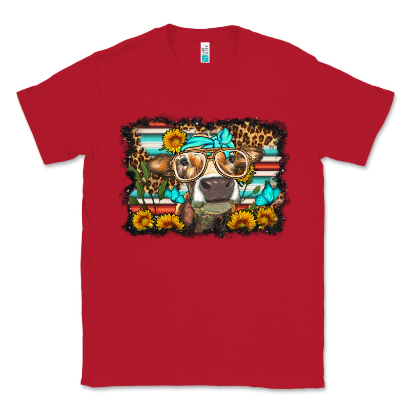 Sunflower Cow Olivia Classic Tee by OliviaCreatesArt | Teevron