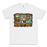 White sunflower cow olivia Classic Tee - OliviaCreatesArt