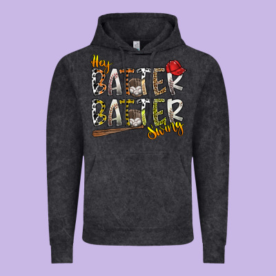 Hey Batter Batter Swing Vintage Hoodie Designed By Sublimationcraftshop
