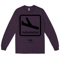 Plum sully movie silhouette Long Sleeve Tee - DesigneFamous