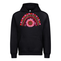 Black valentine's day sunflower rainbow Urban Hoodie - RanaPortraitStore