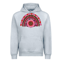 Heather Grey valentine's day sunflower rainbow Urban Hoodie - RanaPortraitStore