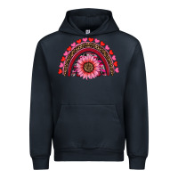 Navy valentine's day sunflower rainbow Urban Hoodie - RanaPortraitStore