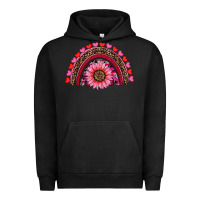 Pigment Black valentine's day sunflower rainbow Urban Hoodie - RanaPortraitStore