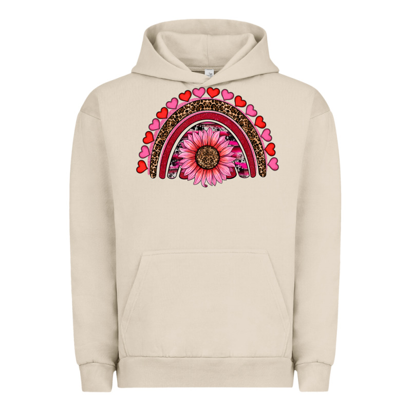 Valentine's Day Sunflower Rainbow Urban Hoodie by RanaPortraitStore | Teevron