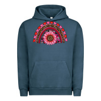 Pigment Midnight Navy valentine's day sunflower rainbow Urban Hoodie - RanaPortraitStore