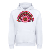 White valentine's day sunflower rainbow Urban Hoodie - RanaPortraitStore