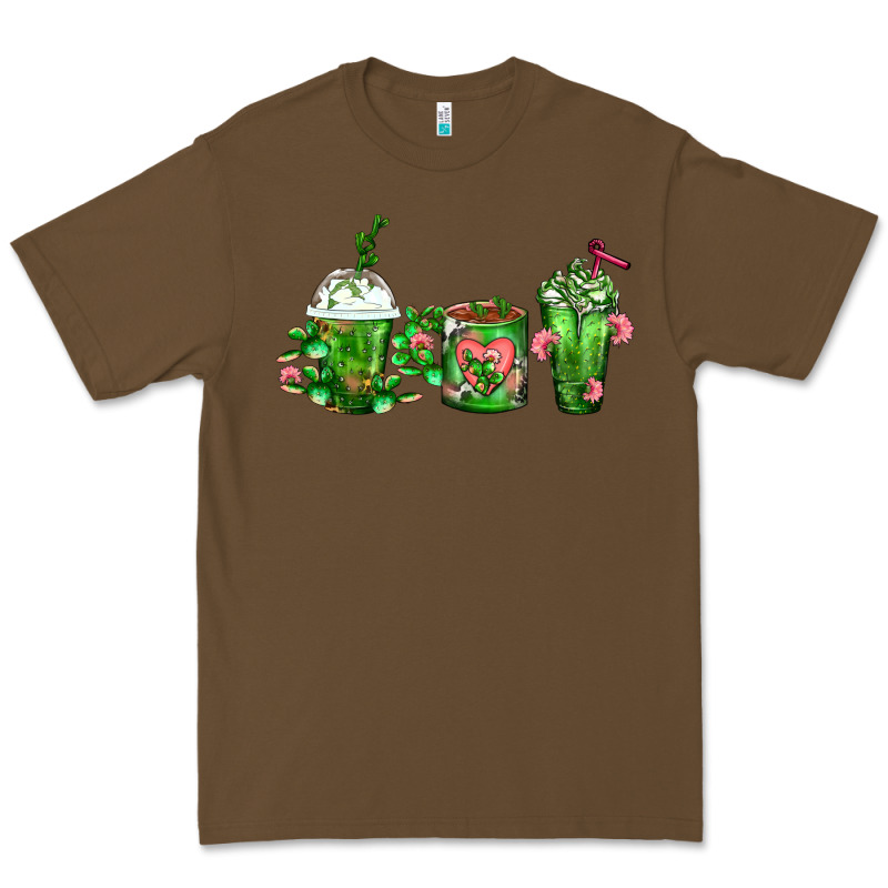 Cactus Lover Cactus Coffee Cups Premium Tee by FaDigitalArtStudio | Teevron