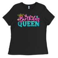 Black birthday queen Ladies Tee - BundleAndBundleShop