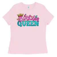 Bubblegum Pink birthday queen Ladies Tee - BundleAndBundleShop