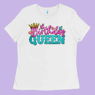 Birthday Queen Ladies Tee Designed By Bundleandbundleshop
