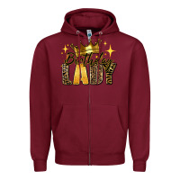 Burgundy birthday lady Zipper Hoodie - RanaPortraitStore