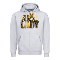 Heather Grey birthday lady Zipper Hoodie - RanaPortraitStore
