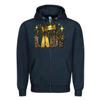 Navy birthday lady Zipper Hoodie - RanaPortraitStore