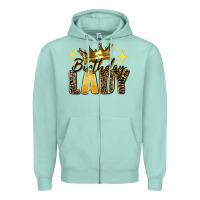 Seafoam birthday lady Zipper Hoodie - RanaPortraitStore